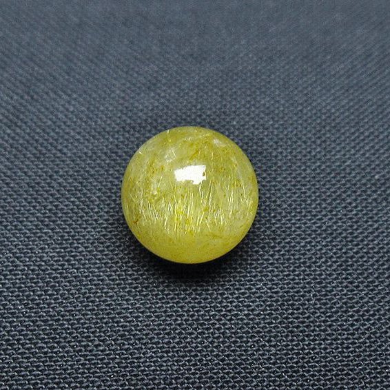 ゴールドタイチンルチル入り 水晶 丸玉 10mm [t355-1267]