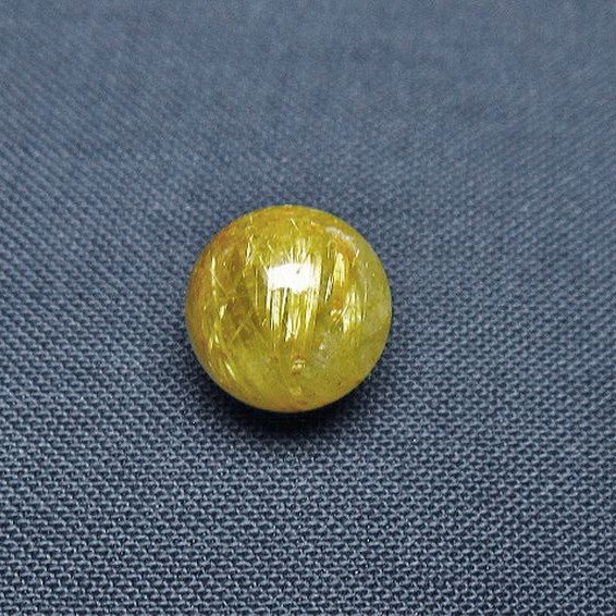 ゴールドタイチンルチル入り 水晶 丸玉 10mm [T355-1270]