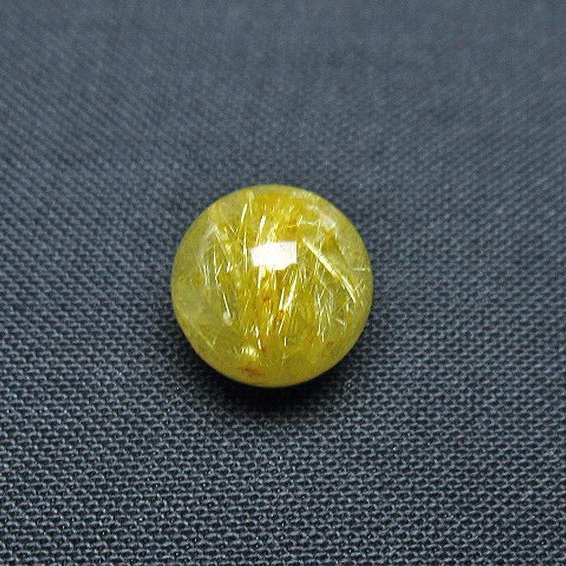 ゴールドタイチンルチル入り 水晶 丸玉 10mm [T355-1272]