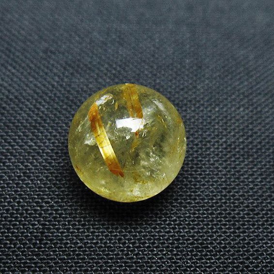 ゴールドタイチンルチル入り 水晶 丸玉 10mm [T355-1418]