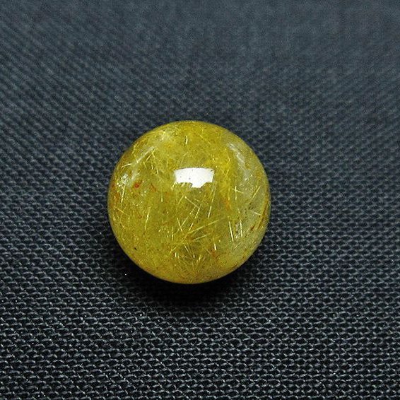 ゴールドタイチンルチル入り 水晶 丸玉 10mm [T355-1466]