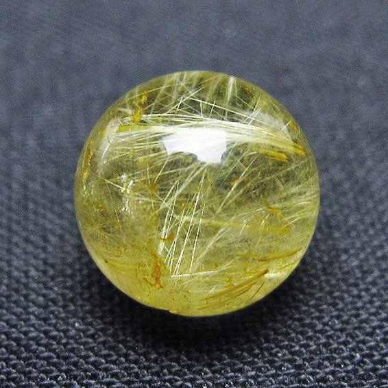 ゴールドタイチンルチル入り 水晶 丸玉 10mm [t355-1617]