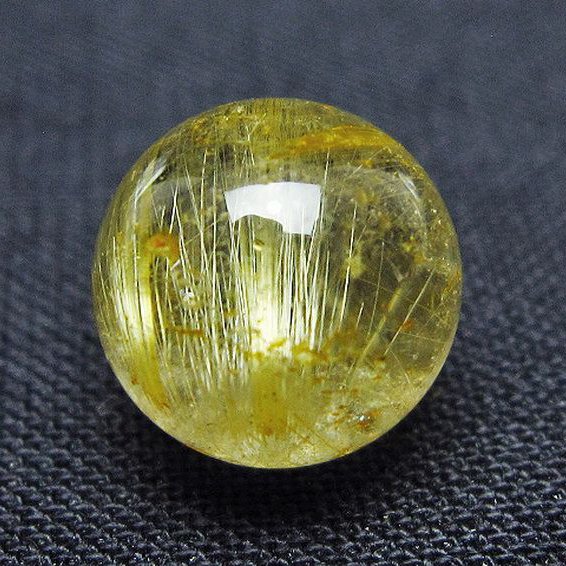 ゴールドタイチンルチル入り 水晶 丸玉 10mm [t355-1621]