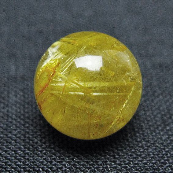 ゴールドタイチンルチル入り 水晶 丸玉 10mm [t355-1639]