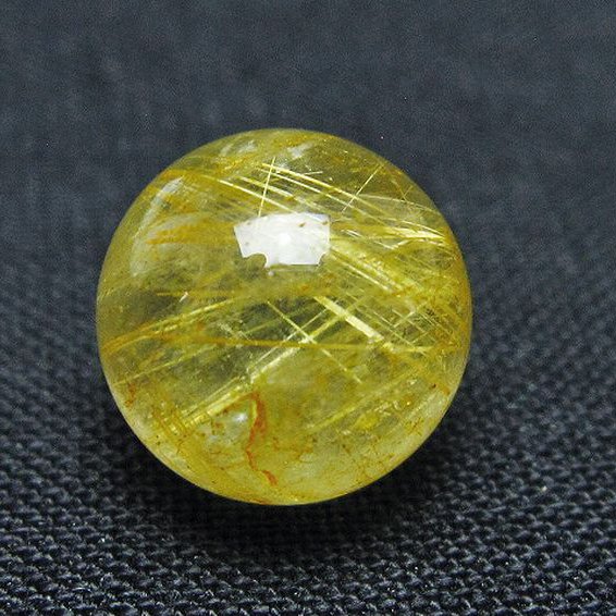 ゴールドタイチンルチル入り 水晶 丸玉 10mm [t355-1649]