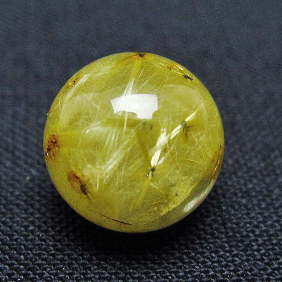 ゴールドタイチンルチル入り 水晶 丸玉 10mm [t355-1650]