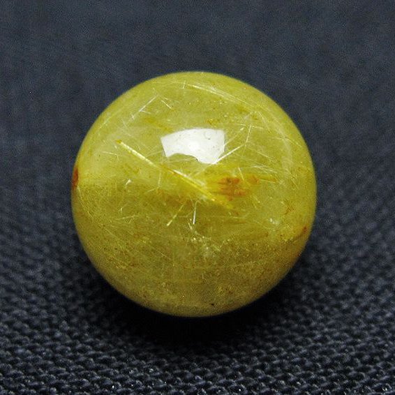 ゴールドタイチンルチル入り 水晶 丸玉 10mm [t355-1673]