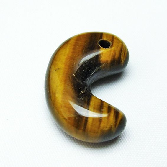 タイガーアイ※黄虎目石 勾玉[T356-1531]