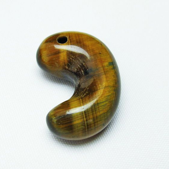 タイガーアイ※黄虎目石 勾玉[T356-1545]
