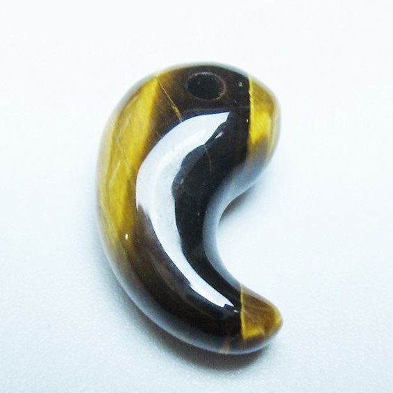 タイガーアイ※黄虎目石 勾玉[T356-1668]