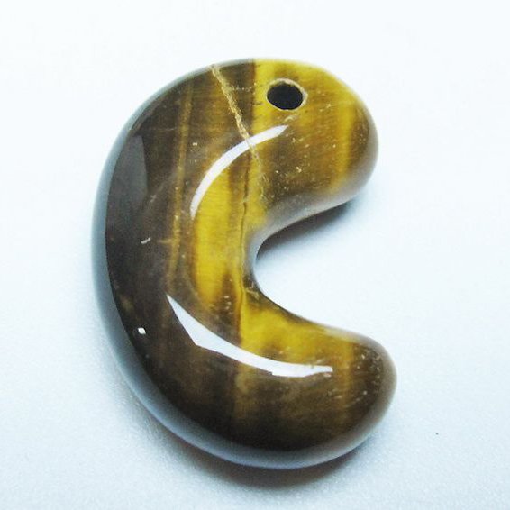 タイガーアイ※黄虎目石 勾玉[T356-1711]