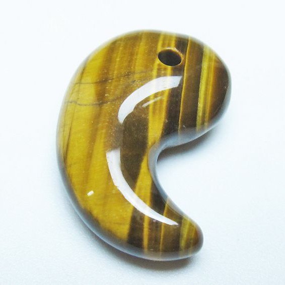 タイガーアイ※黄虎目石 勾玉[T356-1779]
