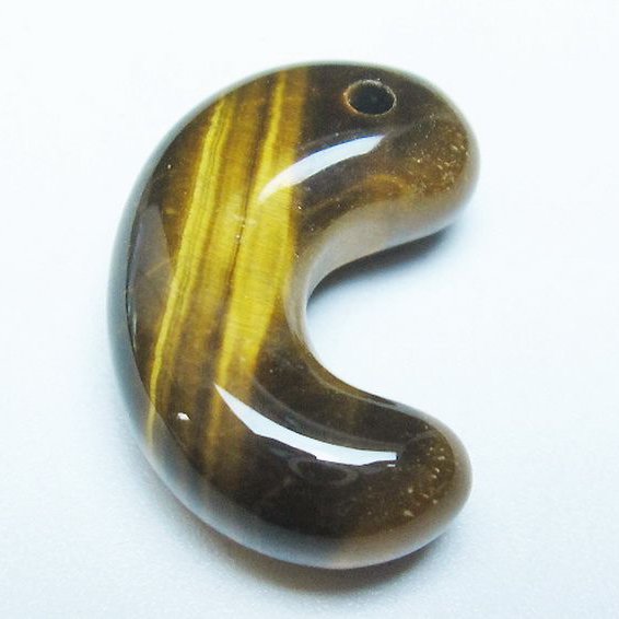 タイガーアイ※黄虎目石 勾玉[T356-1780]