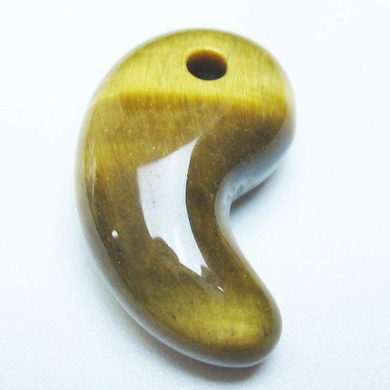 タイガーアイ※黄虎目石 勾玉[T356-1797]