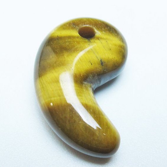 タイガーアイ※黄虎目石 勾玉[T356-1809]