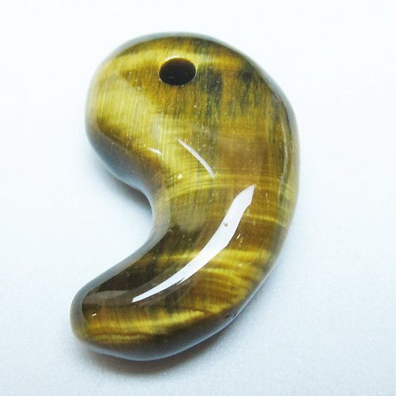 タイガーアイ※黄虎目石 勾玉[T356-1817]