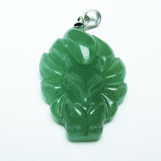 インド翡翠   ペンダント [T364-746]