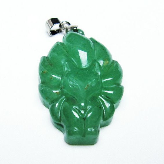 インド翡翠   ペンダント [T364-896]