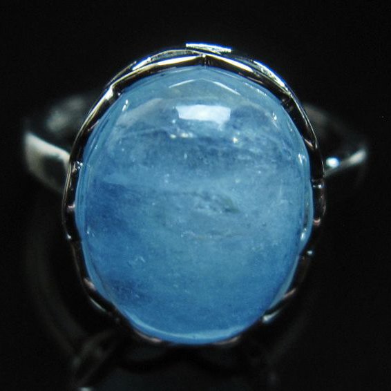 アクアマリン 指輪 (13号)[T367-6313]