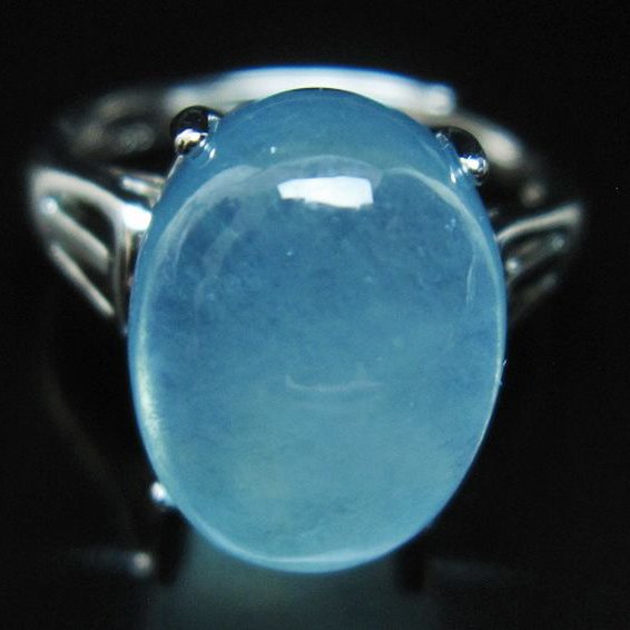 アクアマリン 指輪 (14号)[T367-6389]