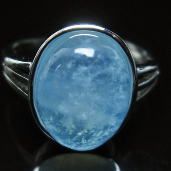 アクアマリン 指輪 (14号)[T367-6554]