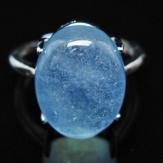 アクアマリン 指輪 (15号)[T367-6939]