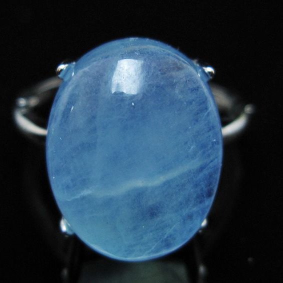 アクアマリン 指輪 (14号)[T367-6946]