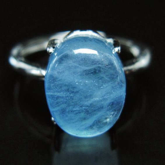 アクアマリン 指輪 (15号)[T367-7047]