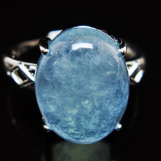 アクアマリン 指輪 (17号)[T367-7076]