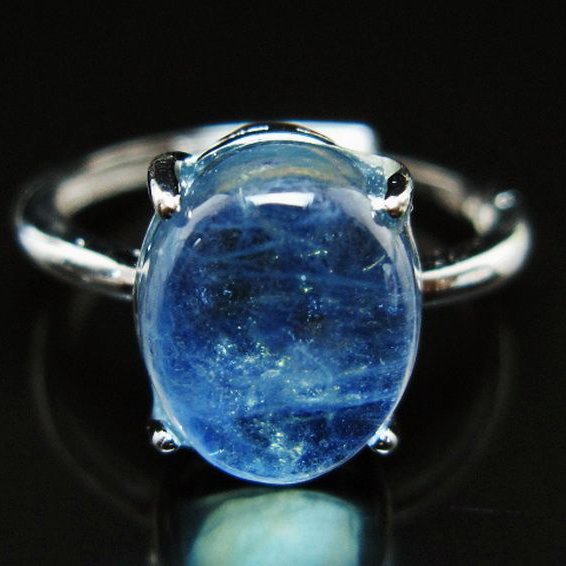 アクアマリン 指輪 (16号)[T367-7138]