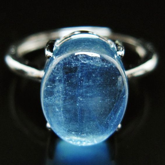 アクアマリン 指輪 (15号)[T367-7142]