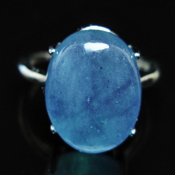 アクアマリン 指輪 (15号) [t367-7224]