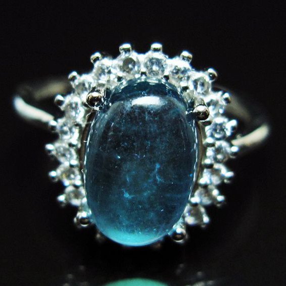 アクアマリン 指輪 (17号)[T367-7292]