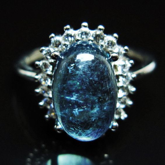 アクアマリン 指輪 (17号)[T367-7302]