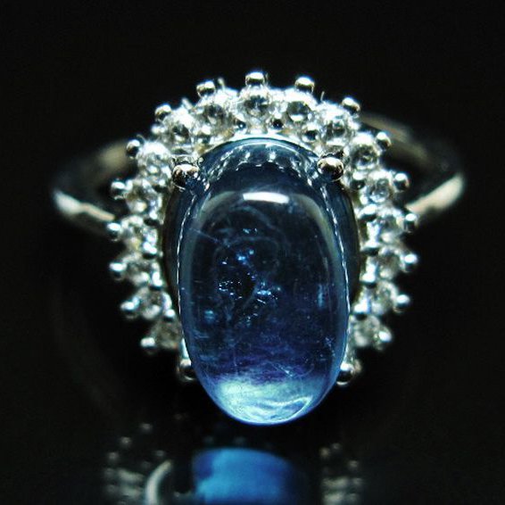 アクアマリン 指輪 (15号)[T367-7336]