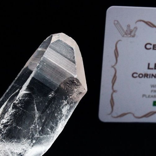 レムリアンシード水晶 原石 ミナスジェライス州コリント産 ※証明書付き[T370-4106]