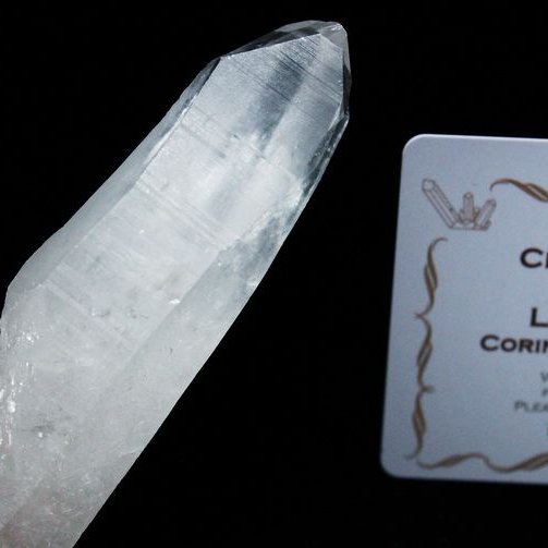 レムリアンシード水晶 原石 ミナスジェライス州コリント産 ※証明書付き[T370-4159]