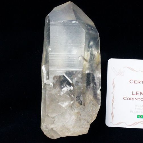 レムリアンシード水晶 原石 ミナスジェライス州コリント産 ※証明書付き[T370-4194]