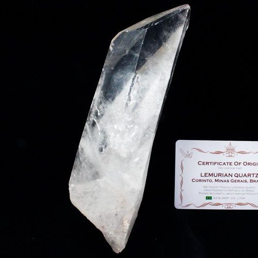 レムリアンシード水晶 原石 ミナスジェライス州コリント産 ※証明書付き[T370-4196]