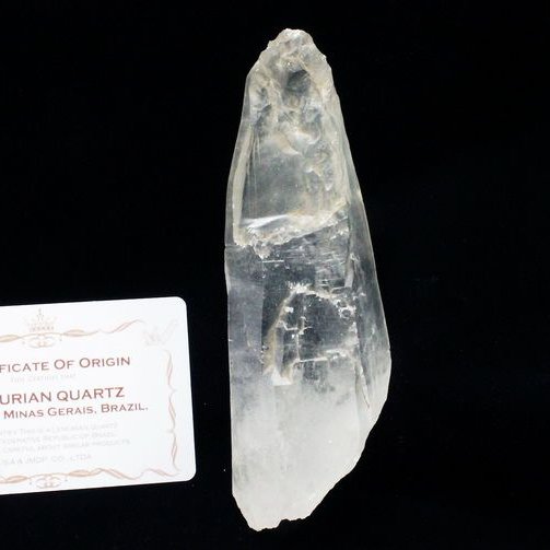 レムリアンシード水晶 原石 ミナスジェライス州コリント産 ※証明書付き[T370-4197]