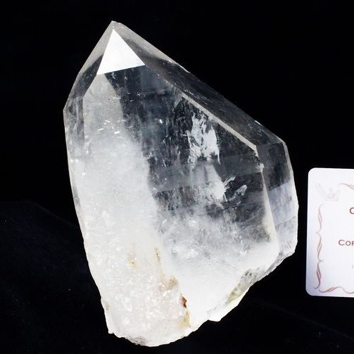 レムリアンシード水晶 原石 ミナスジェライス州コリント産 ※証明書付き[T370-4201]