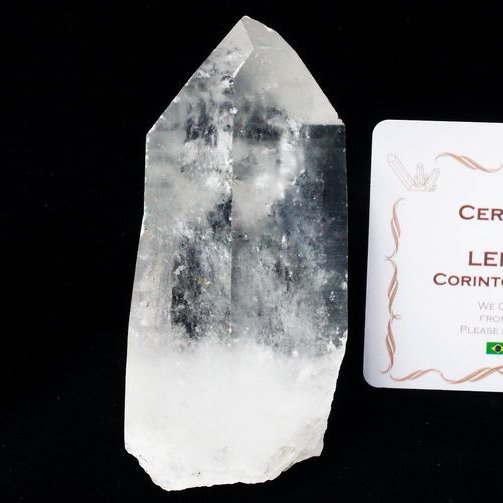 レムリアンシード水晶 原石 ミナスジェライス州コリント産 ※証明書付き[T370-4203]