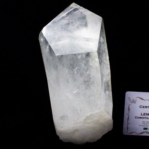 レムリアンシード水晶 原石 ミナスジェライス州コリント産 ※証明書付き[T370-4205]