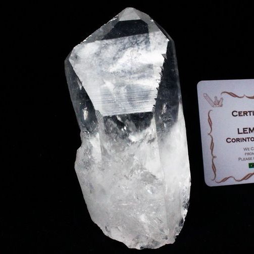 レムリアンシード水晶 原石 ミナスジェライス州コリント産 ※証明書付き[T370-4210]