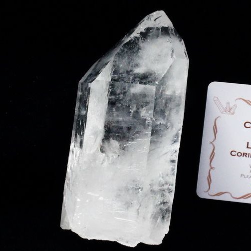 レムリアンシード水晶 原石 ミナスジェライス州コリント産 ※証明書付き[T370-4212]