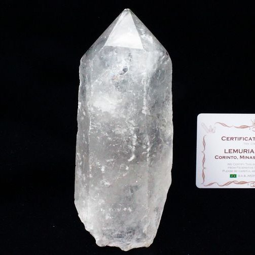 レムリアンシード水晶 原石 ミナスジェライス州コリント産 ※証明書付き[T370-4219]