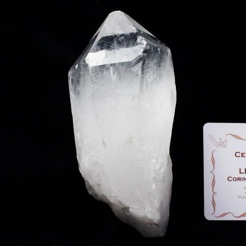 レムリアンシード水晶 原石 ミナスジェライス州コリント産 ※証明書付き[T370-4220]