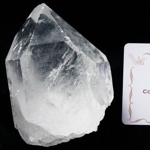 レムリアンシード水晶 原石 ミナスジェライス州コリント産 ※証明書付き[T370-4222]