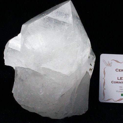 レムリアンシード水晶 原石 ミナスジェライス州コリント産 ※証明書付き[T370-4224]