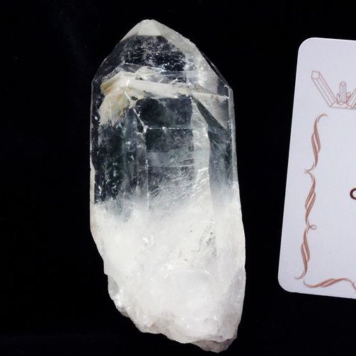 レムリアンシード カテドラルライブラリー 水晶 原石 ミナスジェライス州コリント産 ※証明書付き[T370-4232]